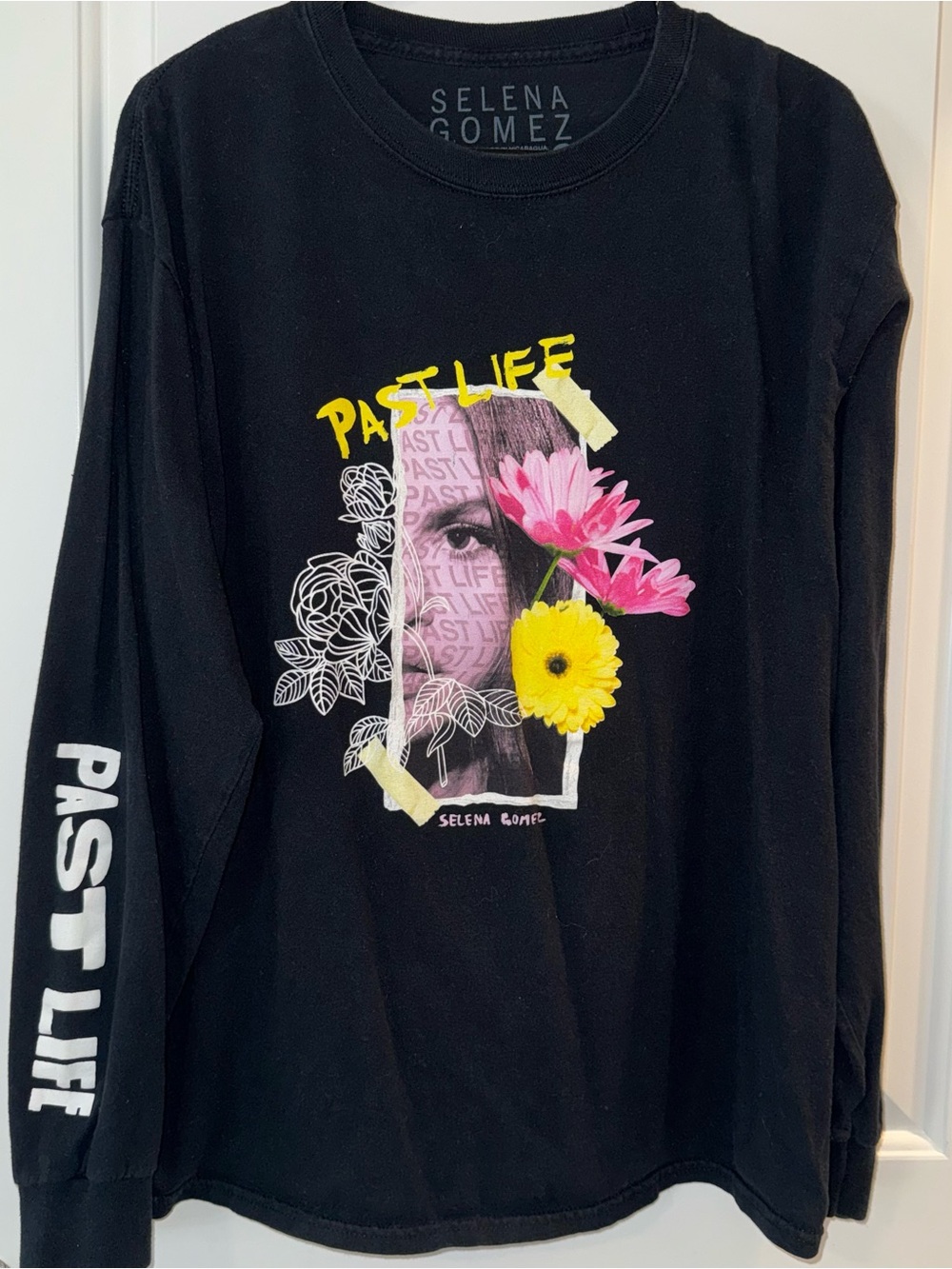 Selena Gomez Gray Graphic Tee with White Lettering